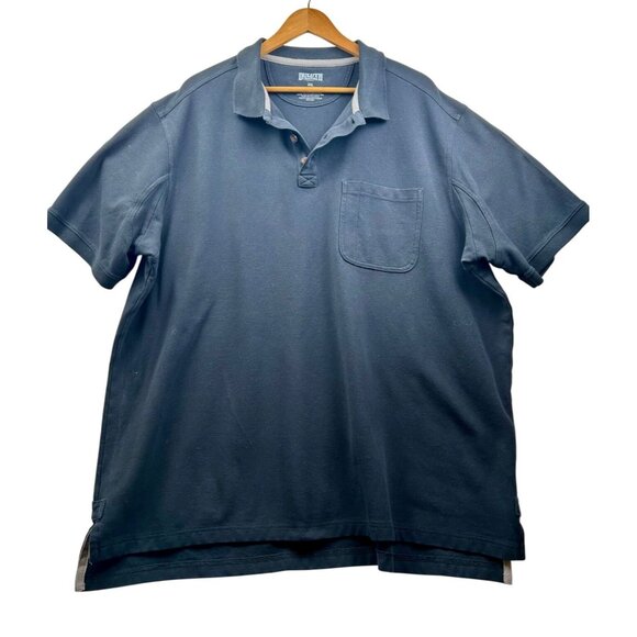 Duluth Trading Co. Men's Black Casual Longtail Polo Shirt Plus Size XXL - Picture 2 of 8